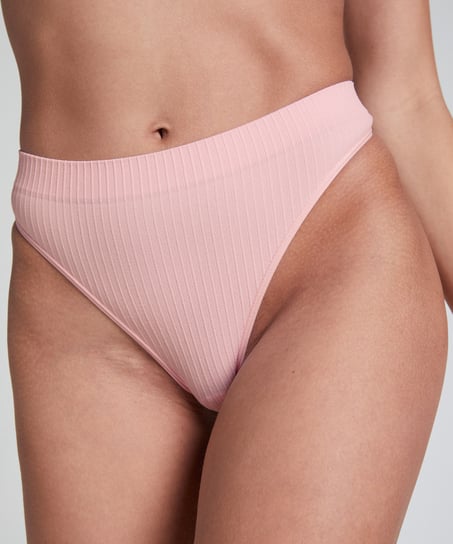 Dianne High Leg Thong, Pink