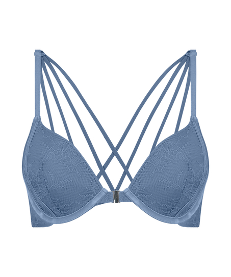 Molly Padded Underwired Push-Up Bra, Blue