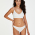 Seamless bralette, White