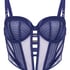 Missy Non-Padded Underwired Longline Bra, Blue