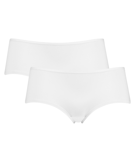 2 Cotton Boxers Kim, White