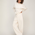 Pants Barrel Brushed Sweat, White