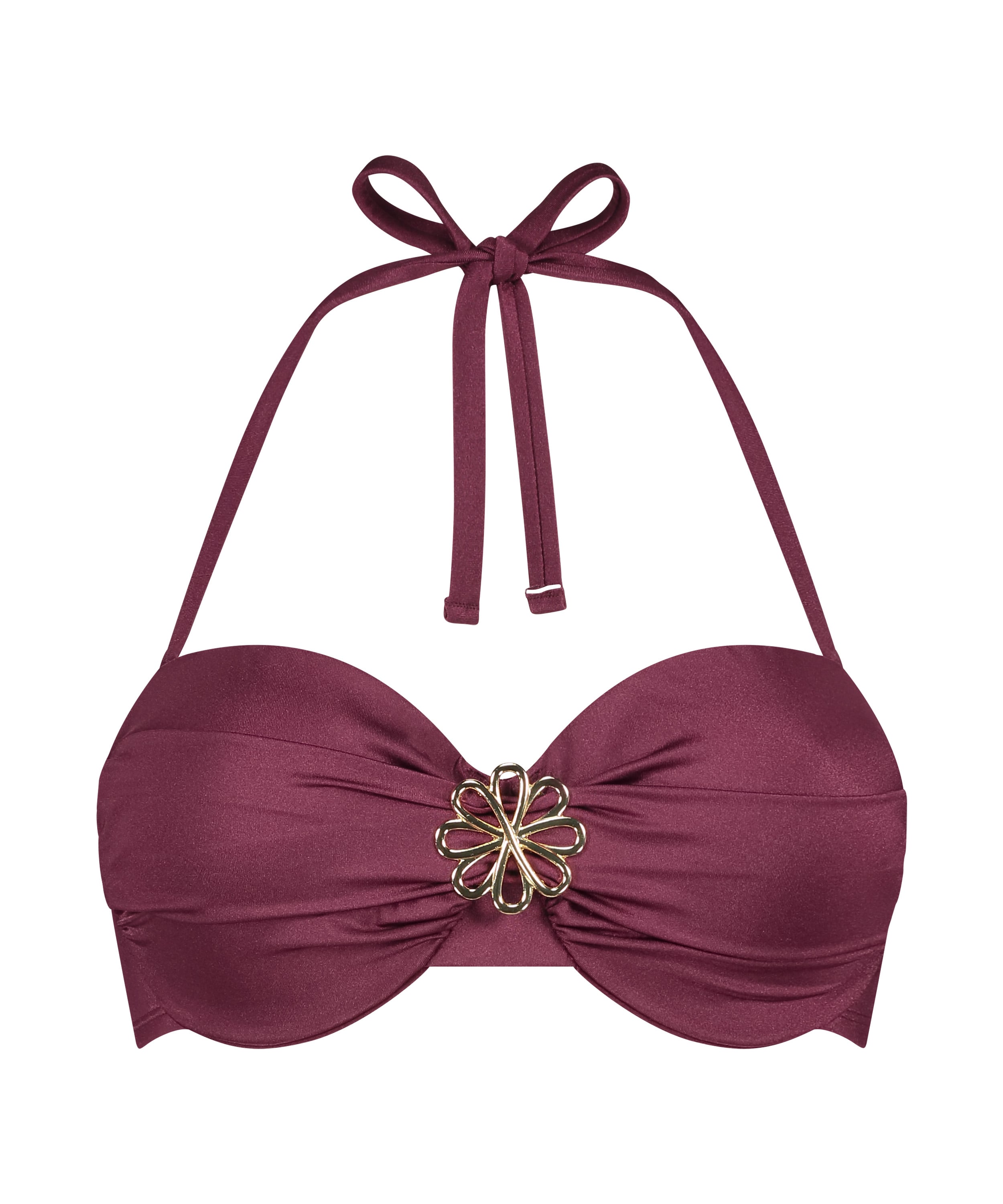 Yucatan Push-Up Bikini Top, Red, main