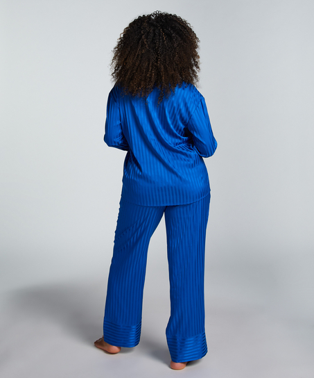 Satin Trousers, Blue