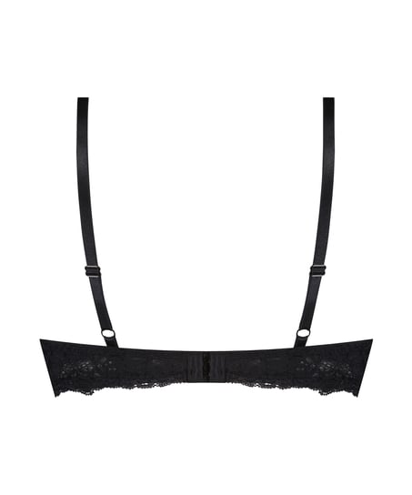 Marine Padded Push-Up Underwired Bra, Black