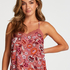 Woven Lace Cami Top, Pink