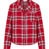 Flannel Pyjama Top, Red