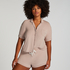 Essential Jersey Short-Sleeved Jacket, Beige