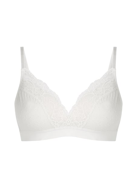 Sophie Padded Non-Underwired Bra, White