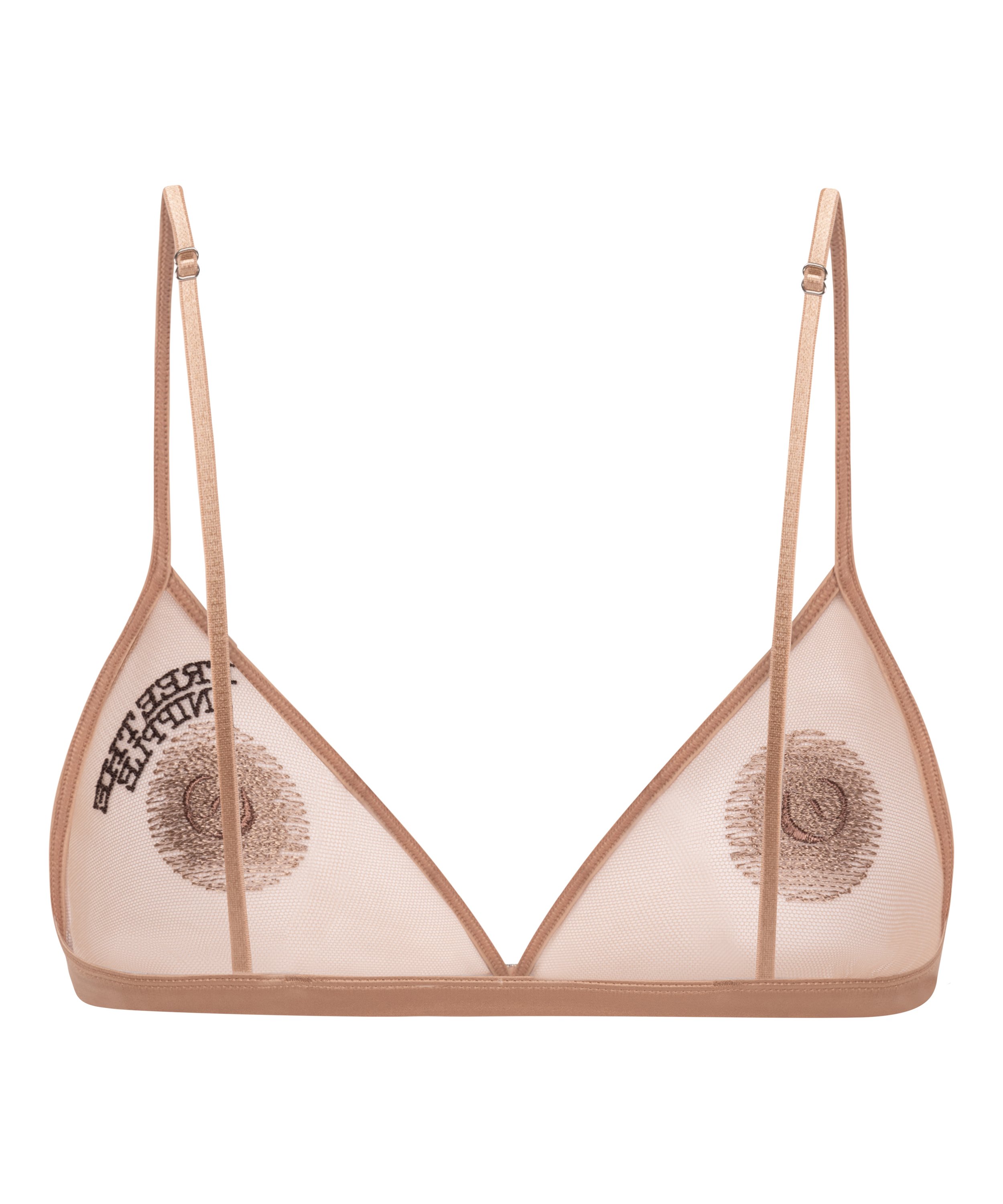 Free The Nipple Bralette, Brown, main