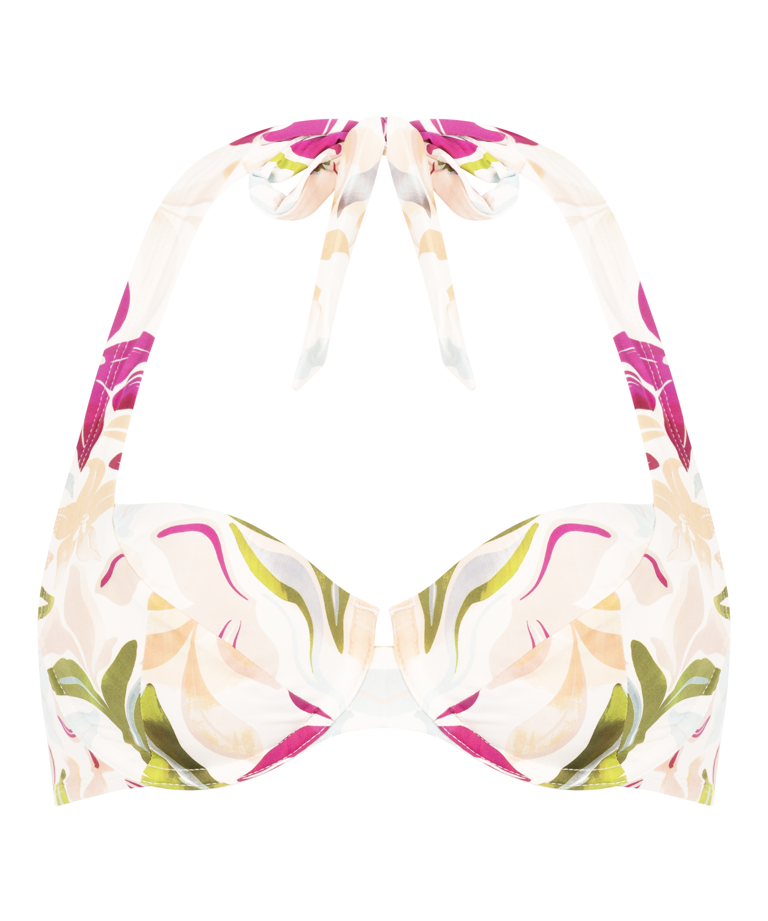 Ayanna Non-Padded Underwired Bikini Top, White, main