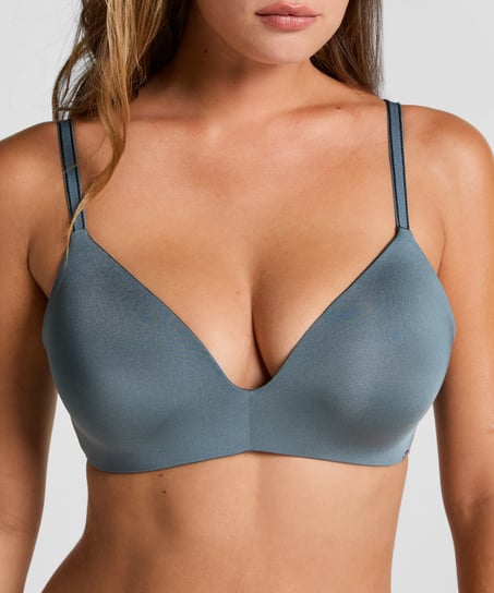 Mona padded non-underwired bra, Blue