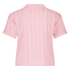 Satin Short-Sleeved Jacket, Pink