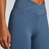 HKMX Crossed High Waisted Leggings, Blue