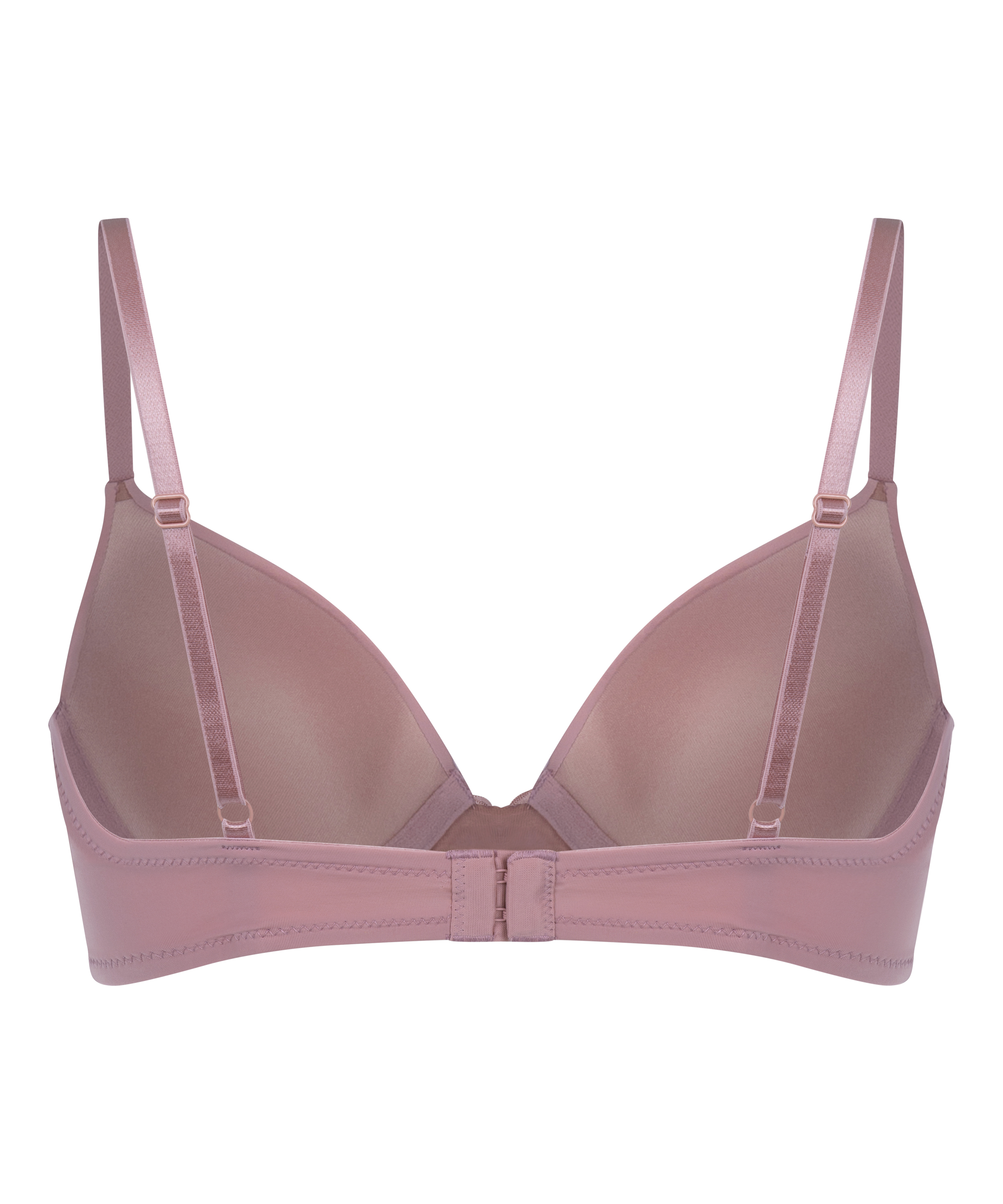 Plunge Padded Underwired Bra, Pink, main