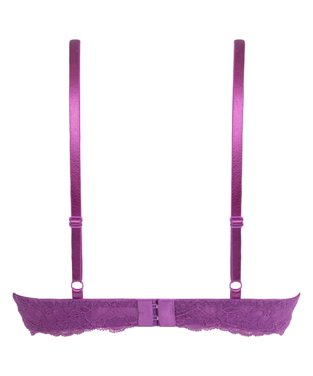 Marine Padded Push-Up Underwired Bra, Purple