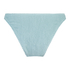 Crinkle High-Leg Bikini Bottoms, Blue