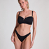 Neoprene Highleg Bikinibottom, Black