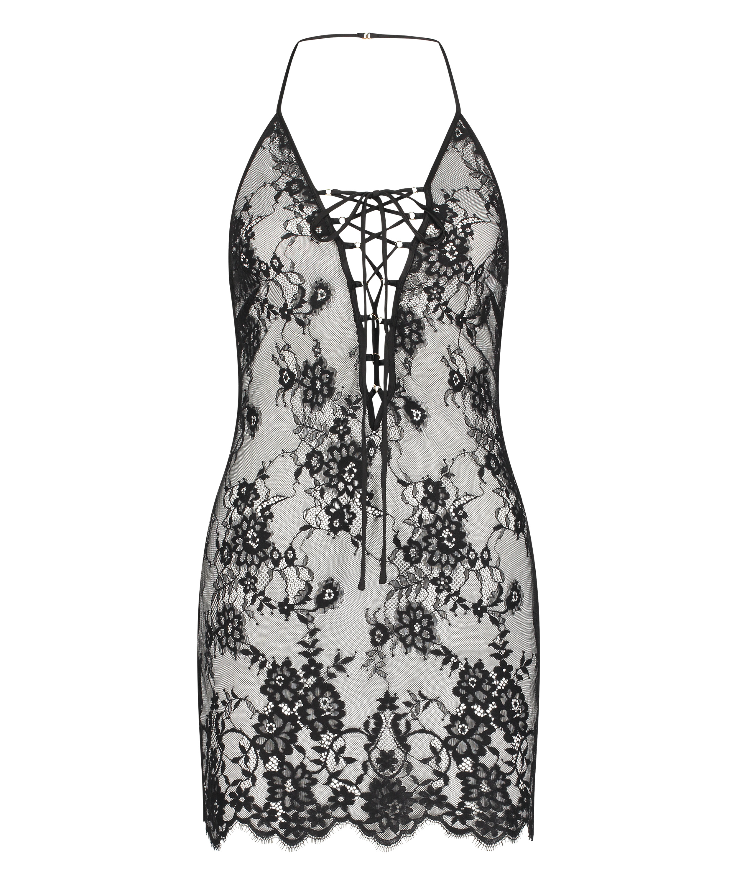 Mya Slip Dress, Black, main