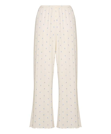Pant Loose Pointelle, White