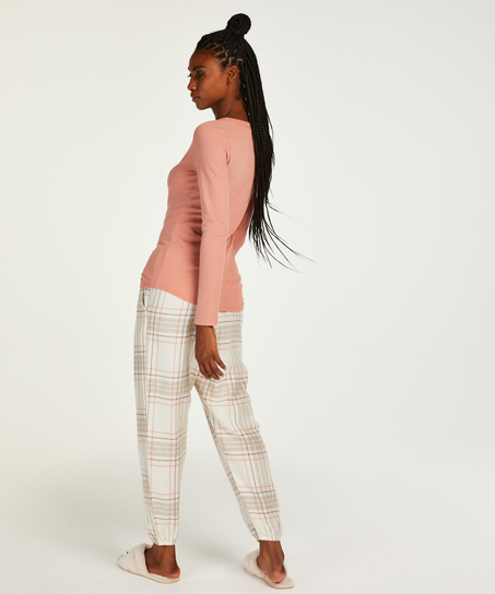 Tall Twill Check pyjama pants, Gray