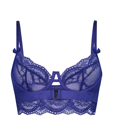 Maisie Non-Padded Longline Underwired Bra Nyakim, Blue