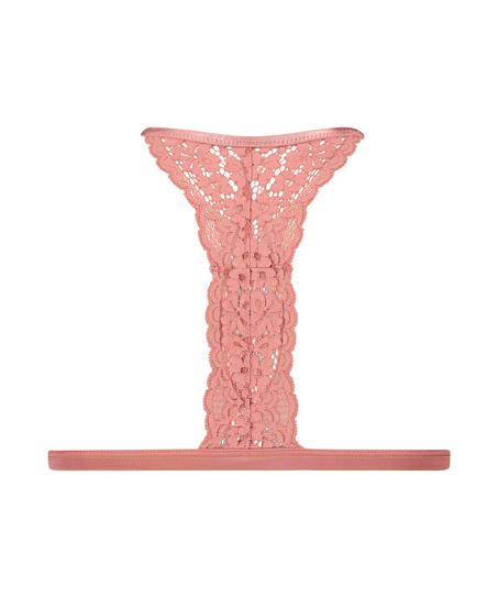 Rose Padded Triangle Bralette, Pink