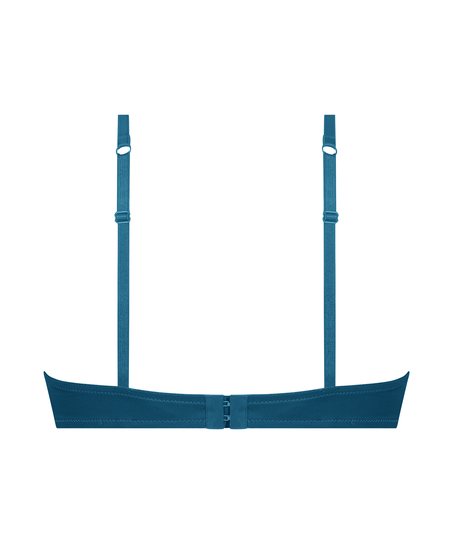 Lace & Shine Padded Underwired Bra, Blue