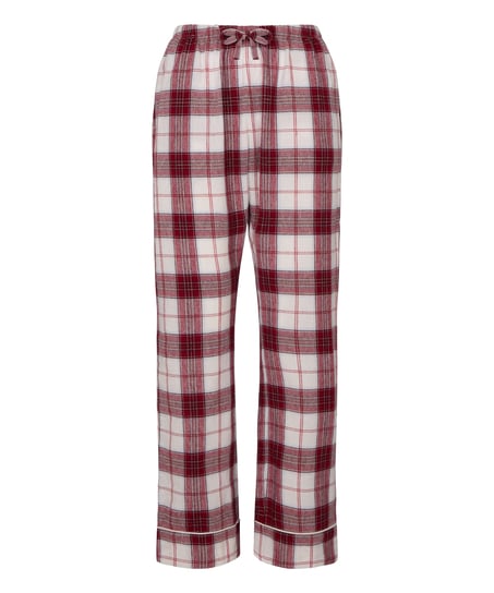 Tall Flannel Pyjama Pants, White
