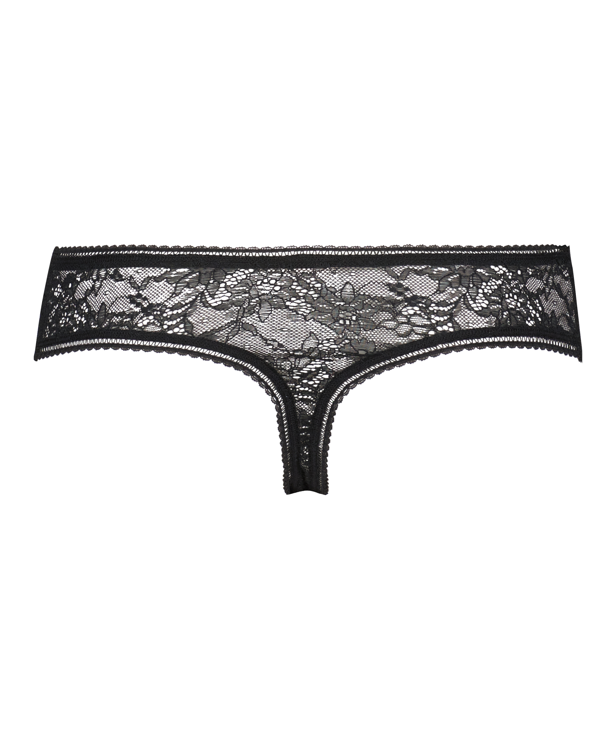 Lyla high thong, Black, main