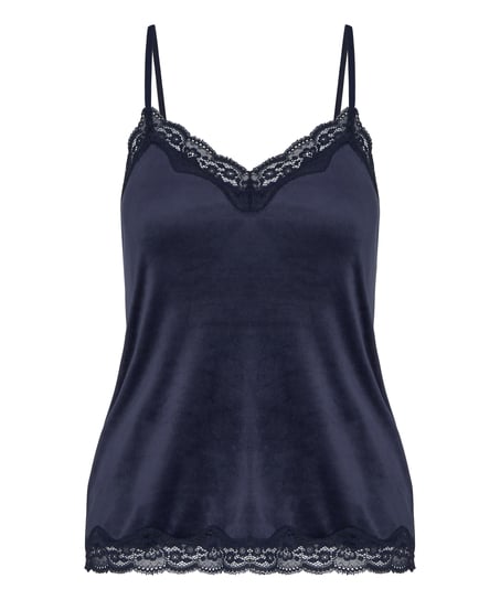 Pyjama Cami Velours , Blue