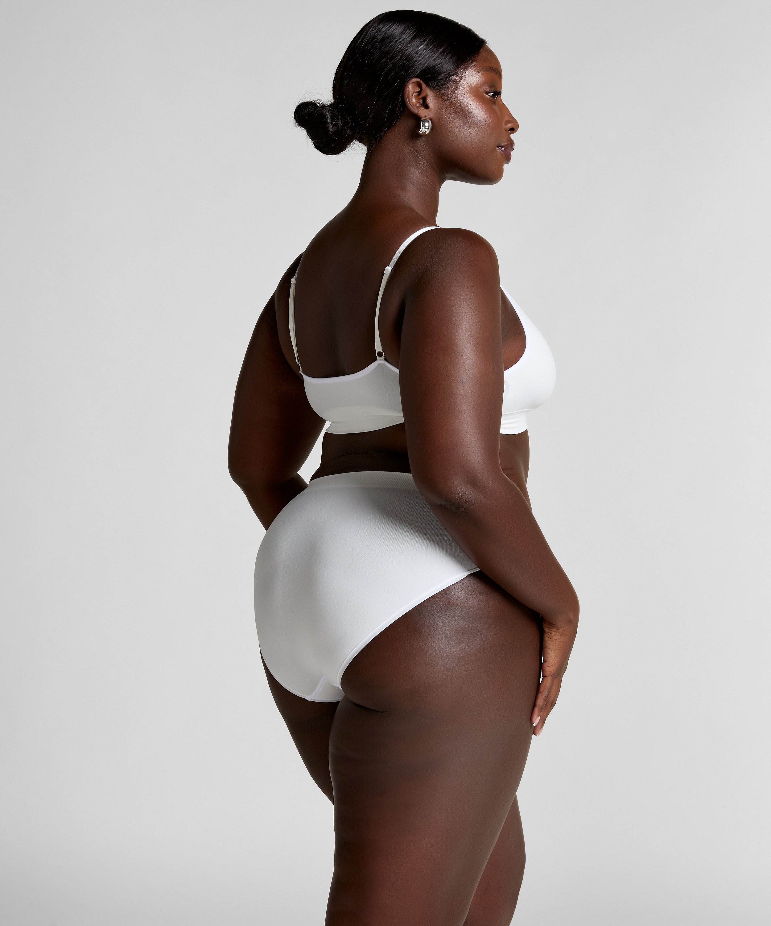 Dide Triangle Bralette, White, main