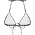Lobos Triangle Bikini Top, Black