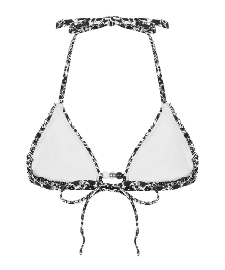 Lobos Triangle Bikini Top, Black