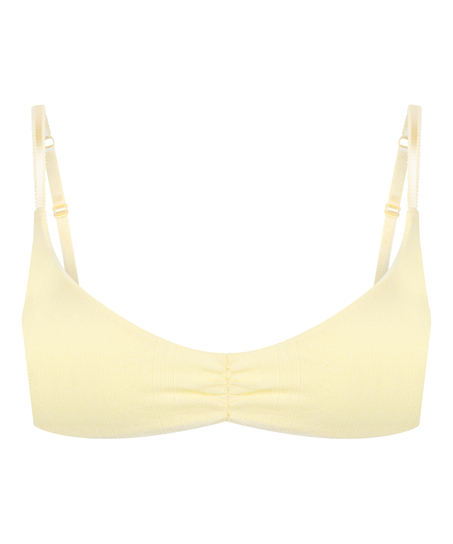 Pointelle Bralette, Yellow