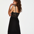 Modal Lace Slip Dress, Black