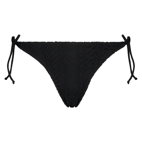 Crochet Bikini Bottoms, Black