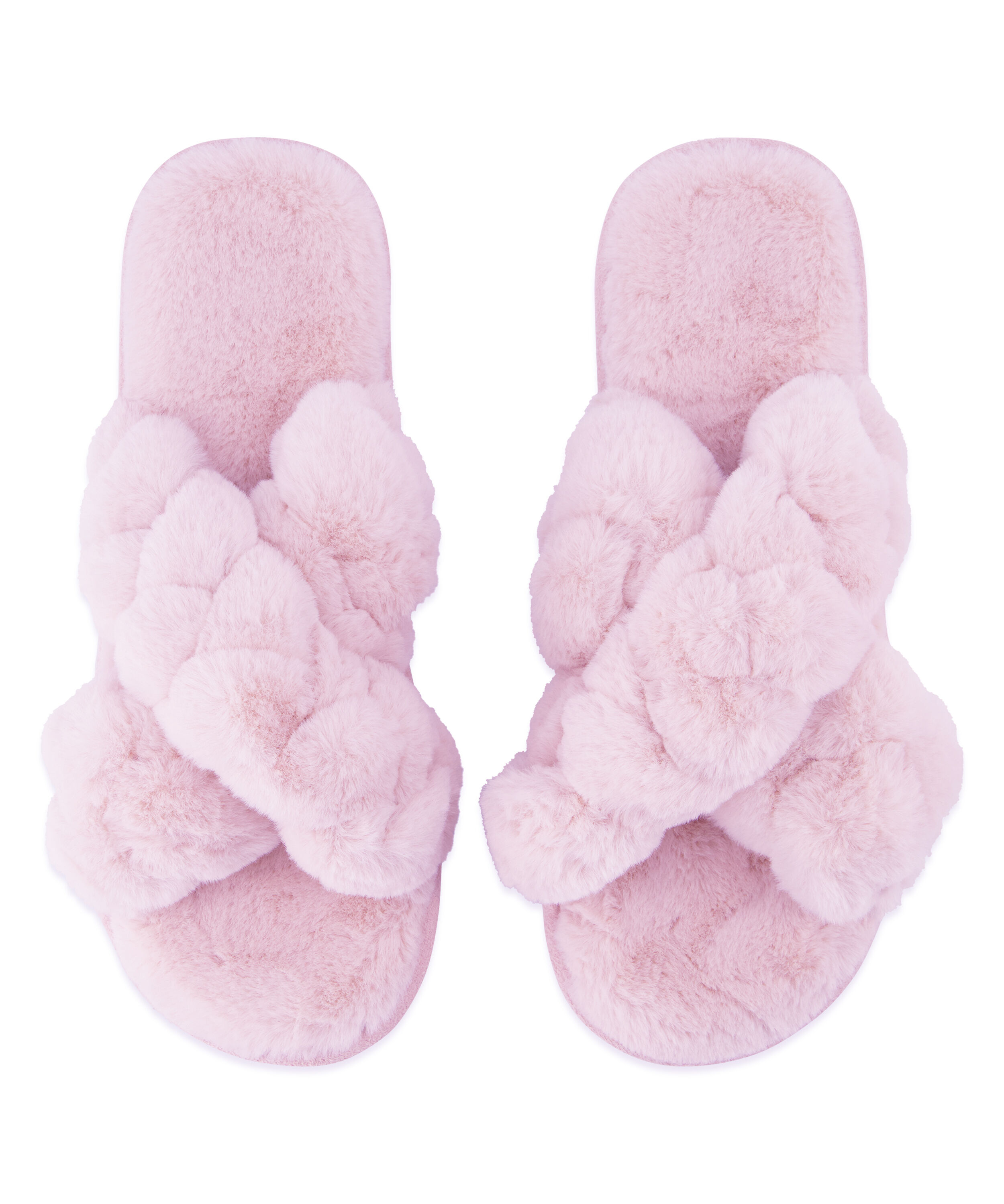 Fake Fur Sliders, Purple