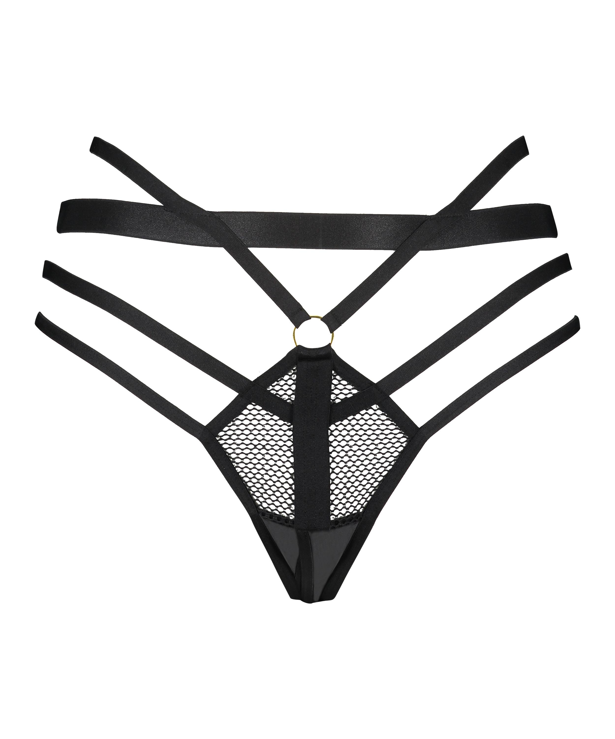 Sting Open Crotch Brazilian, Black, main