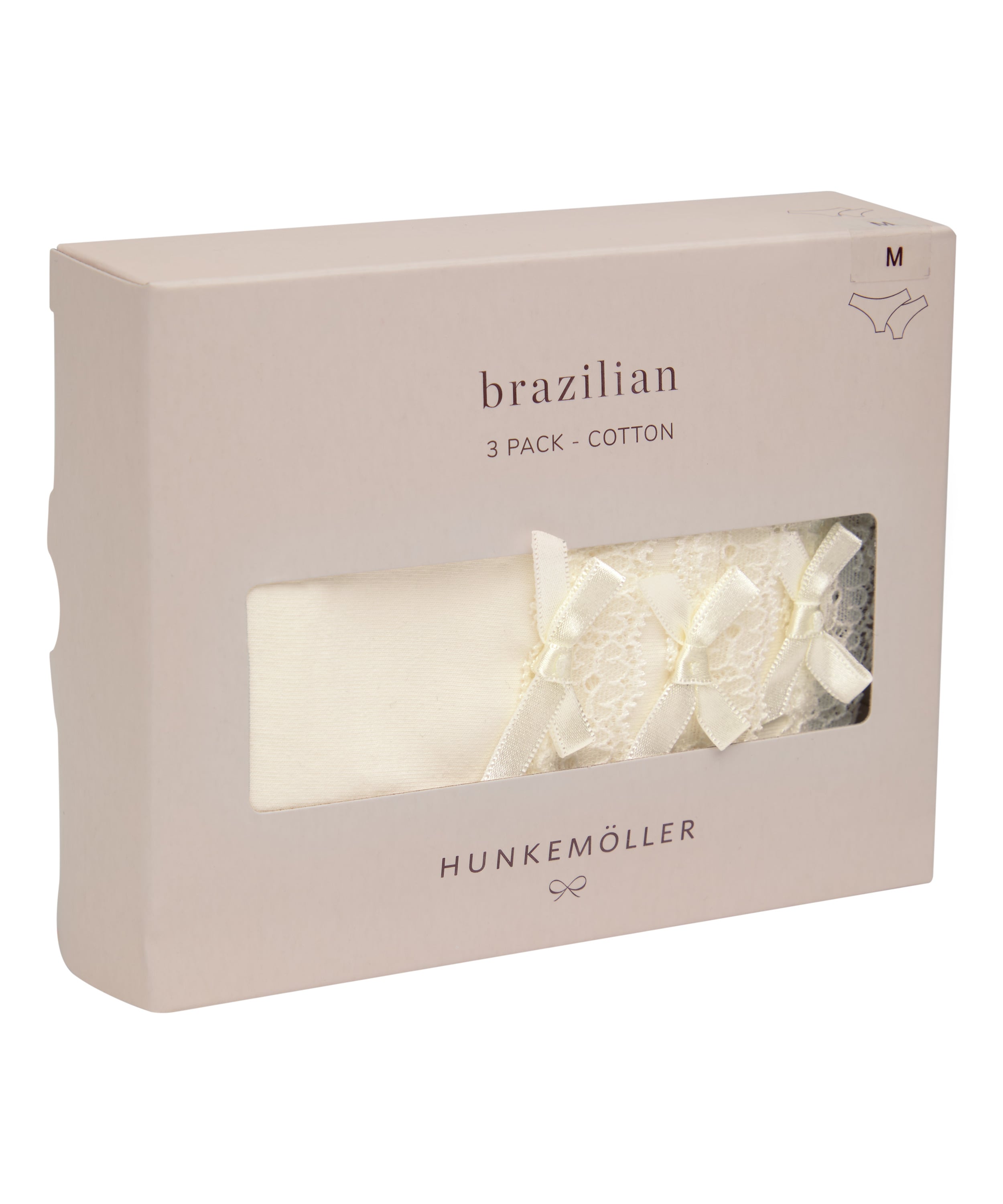 Multipack Cotton Brazilian, White, main
