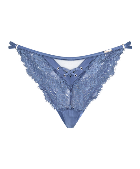 Daan High Leg Thong, Blue