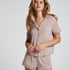 Essential Jersey Short-Sleeved Jacket, Beige