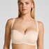 Smooth Padded Underwired Strapless Push-Up Bra, Beige