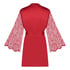 Satin Lace Kimono, Red