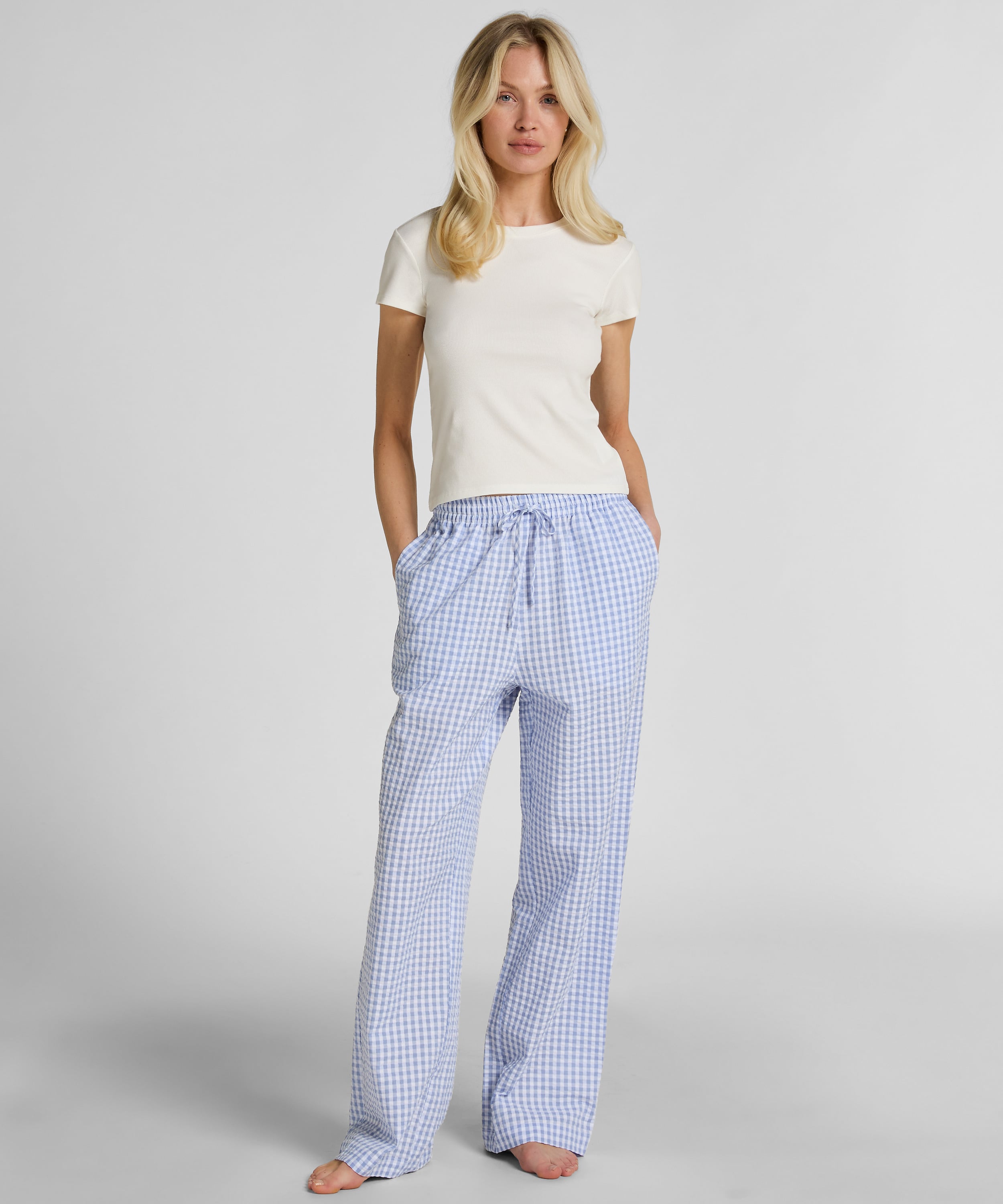 Shortsleeved Pyjama Top , White, main
