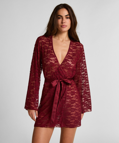 Kimono Allover Lace, Red