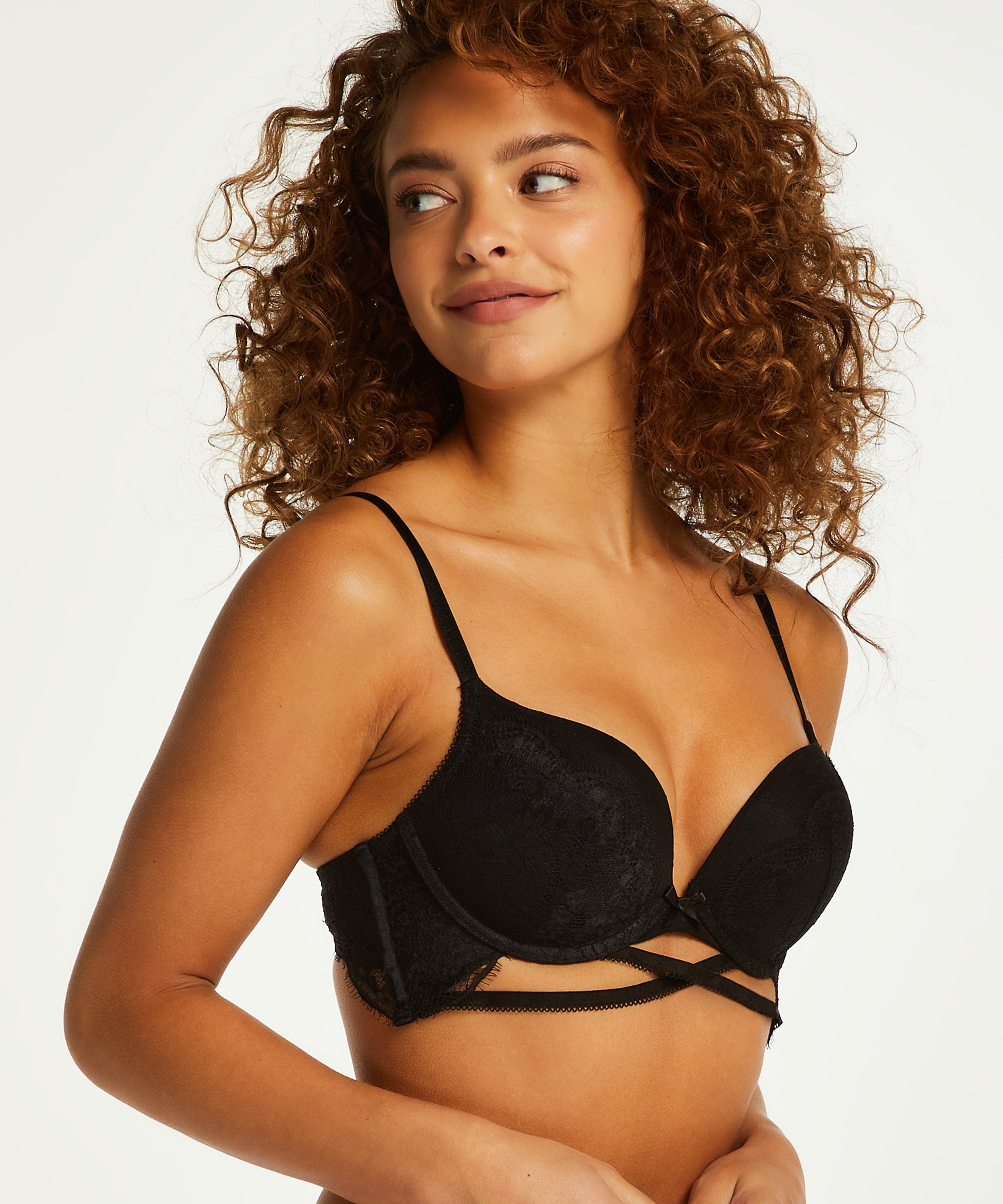Jolie Padded Maximizer Underwired Bra, Black, main