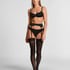 Stockings 30 Denier Lace Anti Ladder, Black