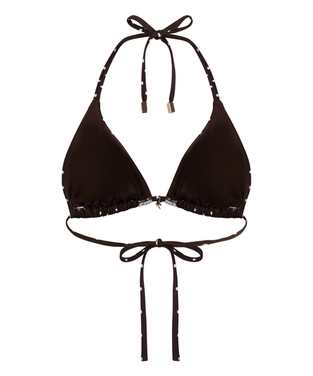 Triangle Bikini Top Algarve, Brown