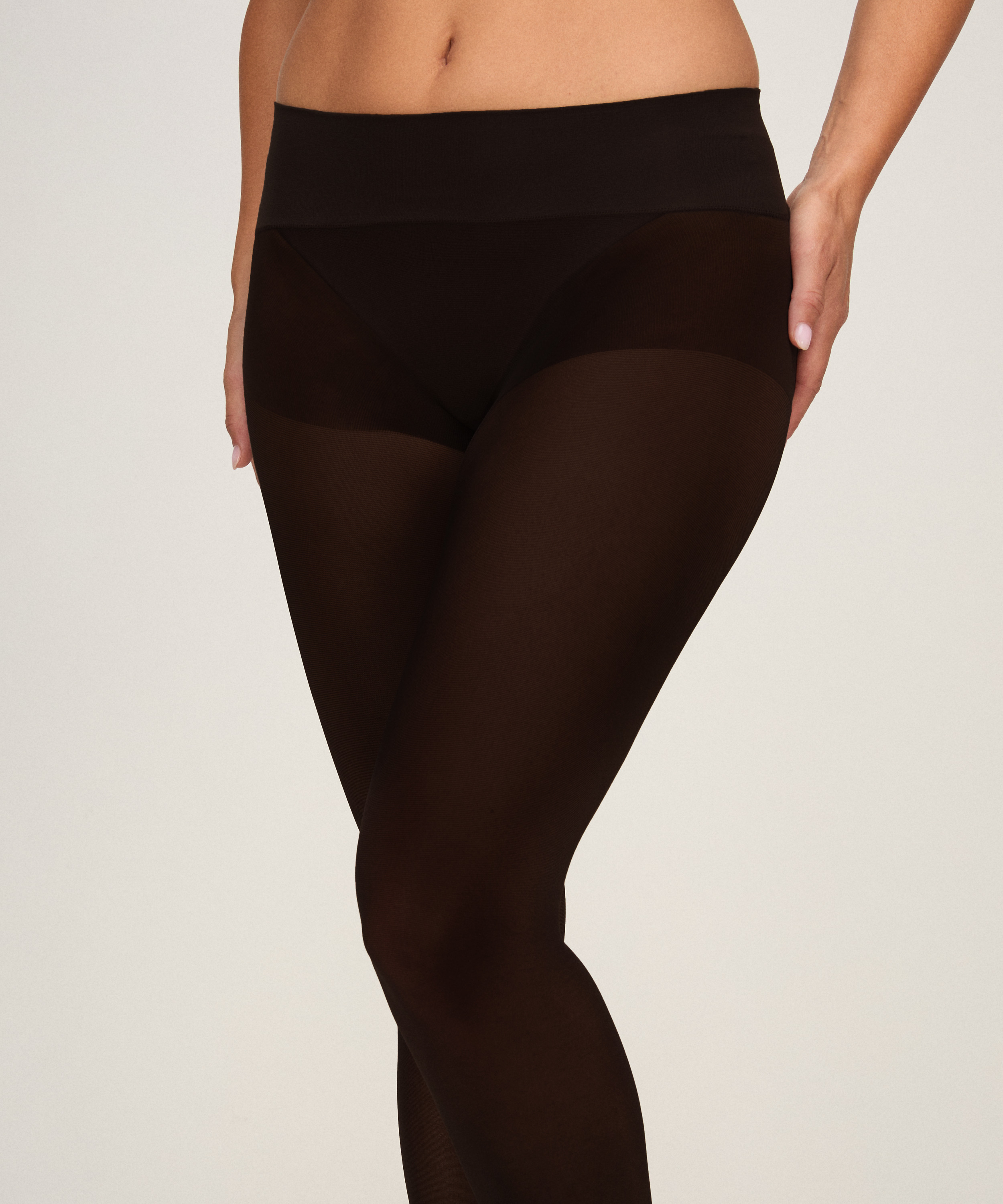 Tights 40 Denier Velvet Touch, Brown, main